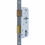 Nemef cilinder insteekslot 669 DIN links PC72 met rechthoekige rvs voorplaat