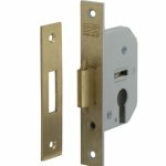 Nemef haakschootslot 608 met messing voorplaat