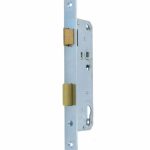 Nemef smaldeurslot PC92 DIN links 8791/14-40 mm rechthoekige verzinkte voorplaat