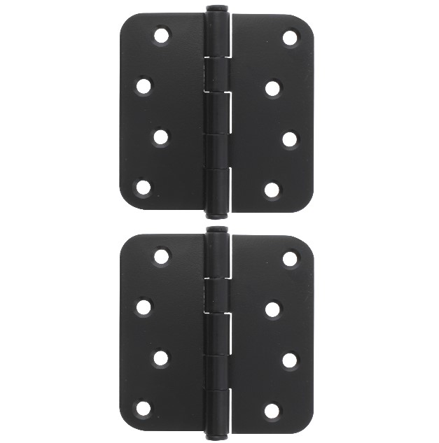 Scharnier rond model met losse pen 89 x 89 mm zwart