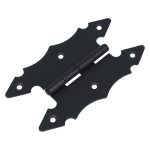 Scharnier zwart 128x77 mm