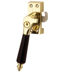 SKG Raamsluiting Met Sluitplaat Links Antique ebben messing ongelakt