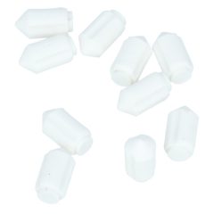 10 Aanslagdopjes voor deurkozijnen cilindrisch 7x13 mm wit
