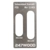 247WOOD FIS inleg 130x30 voor BSW/Intersteel