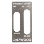 247WOOD FIS inleg 130x30 voor BSW/Intersteel