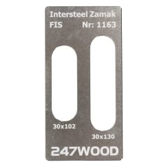 247WOOD FIS inleg 130x30 voor BSW/Intersteel