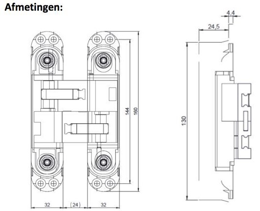 247WOOD FIS inleg 160x32 voor BSW 160-120 - Afbeelding 2