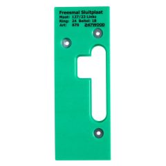 247WOOD Freesmal sluitplaat 127x23 links
