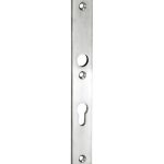 SKG3 rechthoekig smal schild PC92 binnen mat nikkel ongelakt