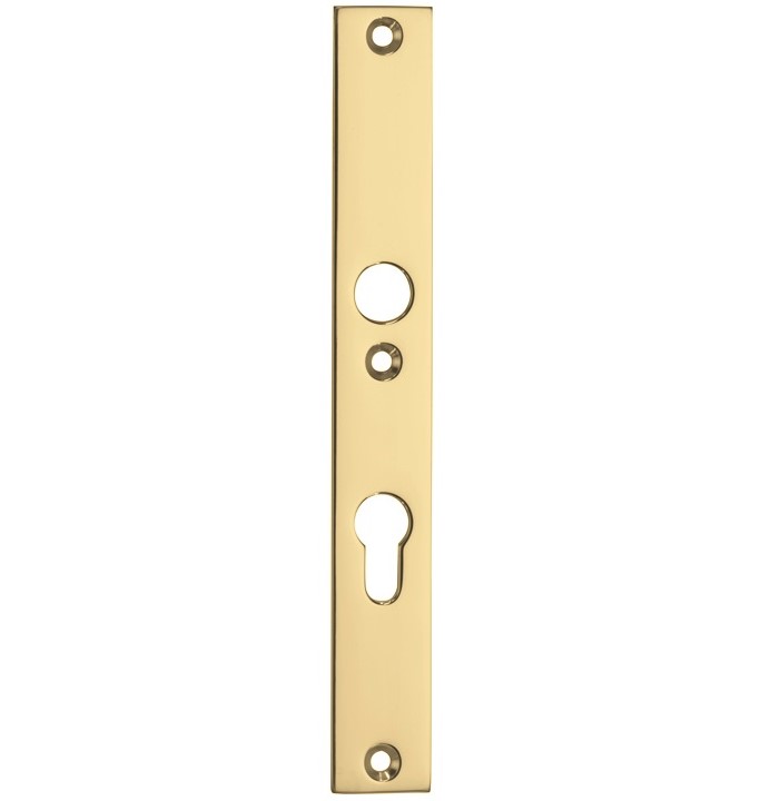 SKG3 rechthoekig smal schild PC92 binnen messing gelakt