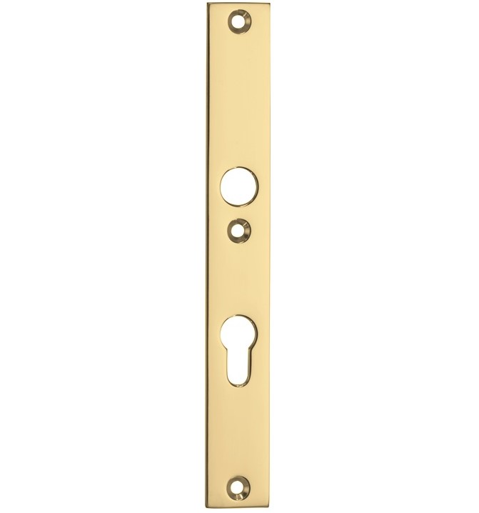 SKG3 rechthoekig smal schild PC92 binnen messing ongelakt
