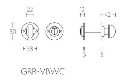 Toiletgarnituur Timeless GRR50-VBWC8 mat zwart - Afbeelding 2