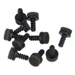 Viltglijder rond Ø14 mm met pin zwart