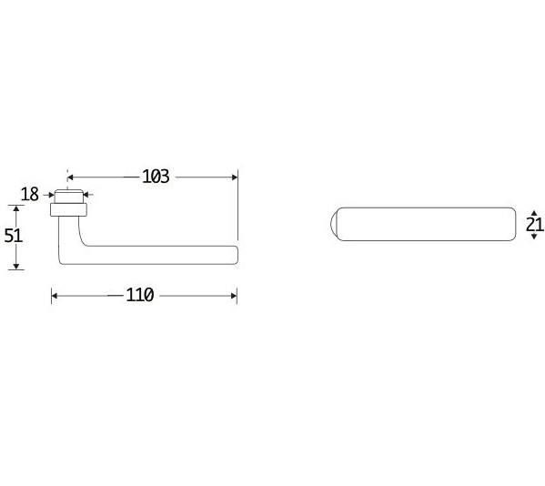 Deurklink Padania messing antiek - Afbeelding 2