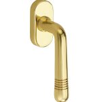 Draaikiepgarnituur Art-Deco/Elegant messing ongelakt