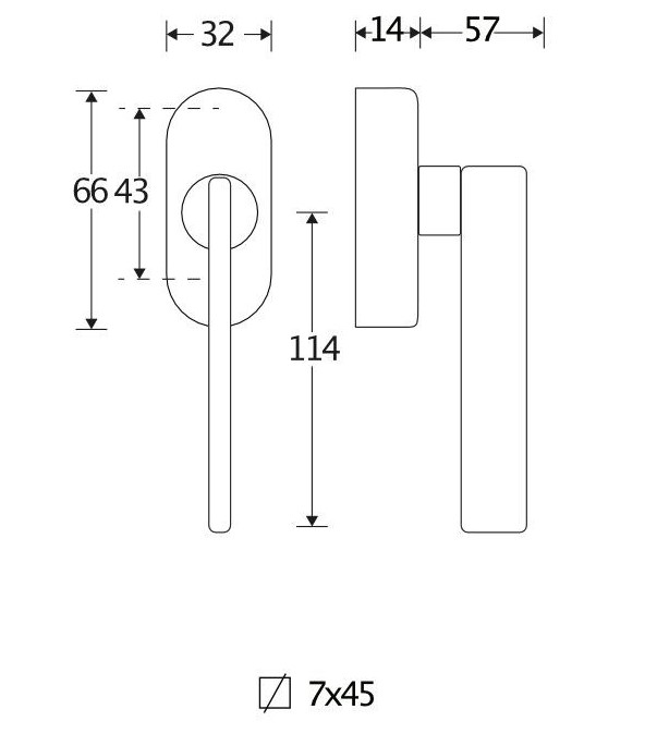 Draaikiepgarnituur Piatto/Bauhaus messing antiek - Afbeelding 2