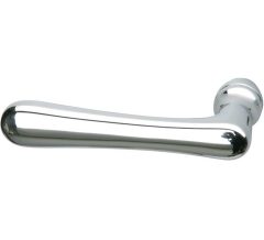 Enkele deurklink Linea links glans chroom