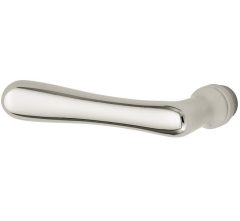 Enkele deurklink Linea links glans nikkel