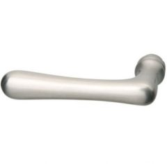 Enkele deurklink Linea links mat nikkel ongelakt