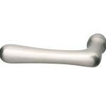 Enkele deurklink Linea links mat nikkel PVD