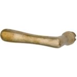 Enkele deurklink Linea links messing antiek