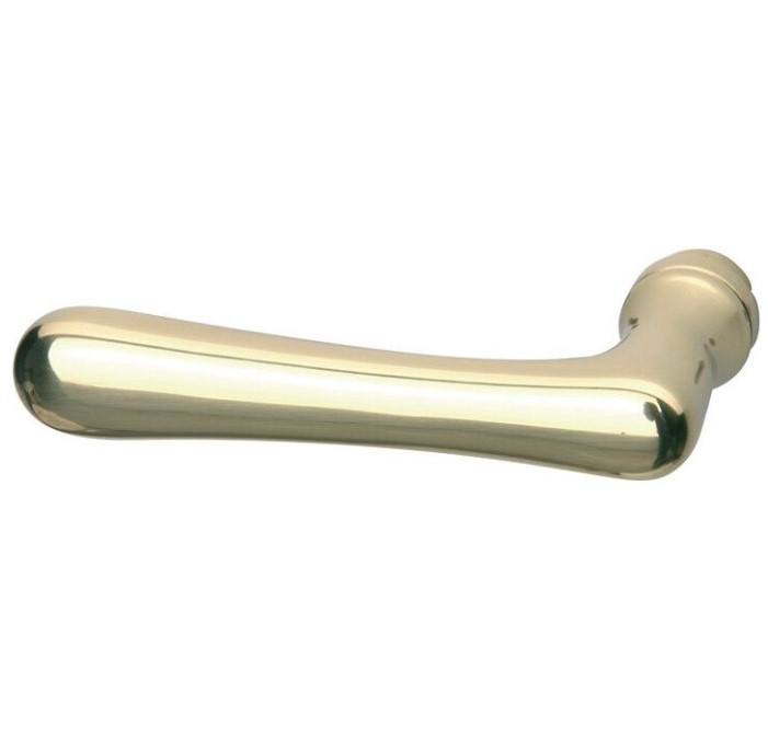 Enkele deurklink Linea links messing ongelakt