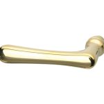 Enkele deurklink Linea links messing PVD