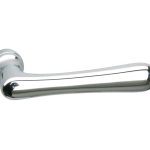 Enkele deurklink Linea rechts glans chroom