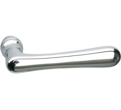 Enkele deurklink Linea rechts glans chroom