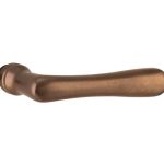 Enkele deurklink Linea rechts messing antiek brons