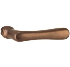 Enkele deurklink Linea rechts messing antiek brons