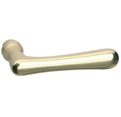 Enkele deurklink Linea rechts messing gelakt