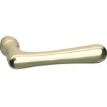 Enkele deurklink Linea rechts messing ongelakt