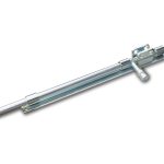 Hangslotgrendel verticaal 420 mm verzinkt