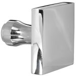 Knop Bauhaus tbv SKG schild glans chroom