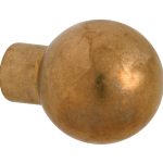 Knop Kogel tbv SKG schild messing antiek
