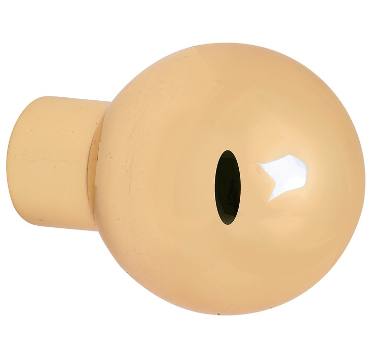 Knop Kogel tbv SKG schild messing PVD