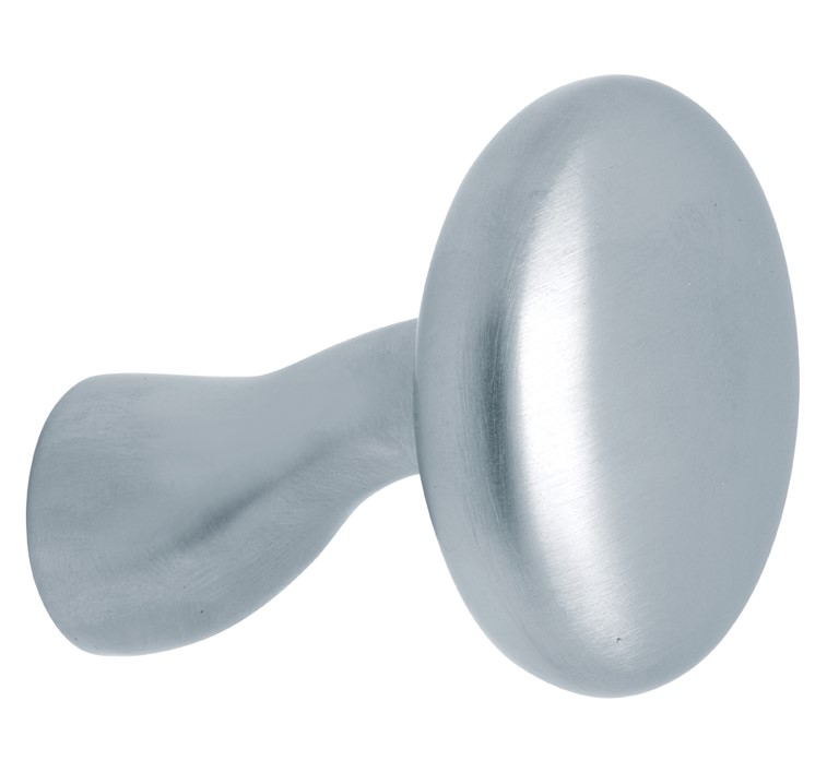 Knop Paddenstoel tbv SKG schild mat chroom