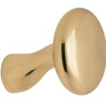 Knop Paddenstoel tbv SKG schild messing PVD