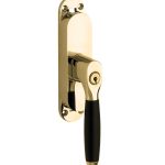 Kruk-espagnolet Afsluitbaar Ton Ebben Rechts messing ongelakt Inclusief 2 Stangen