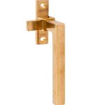 Raamboom Met Sluitplaat Rechts Kare messing antiek