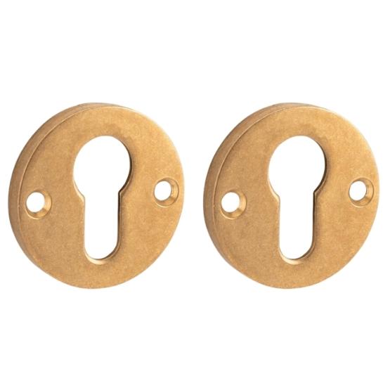 Set van twee PC-Plaatjes Elegant BB messing antiek