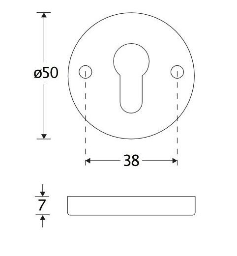 Set van twee PC-Plaatjes Elegant BB messing antiek - Afbeelding 2