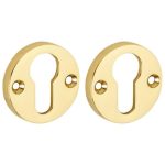 Set van twee PC-Plaatjes Elegant BB messing ongelakt