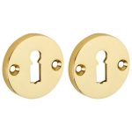 Set van twee Sleutelplaatjes Elegant BB messing ongelakt