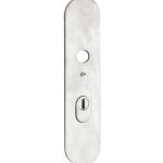 SKG3 ovaal schild PC55 buiten met kerntrekbeveiliging mat nikkel PVD