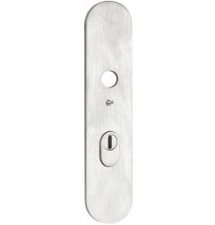 SKG3 ovaal schild PC55 buiten met kerntrekbeveiliging mat nikkel PVD