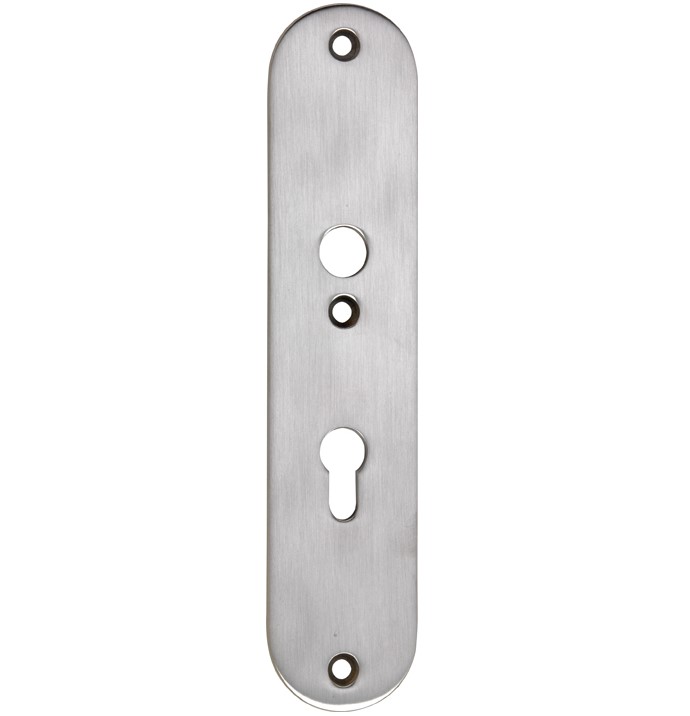 SKG3 ovaal schild PC92 binnen mat nikkel ongelakt