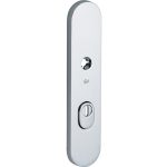 SKG3 ovaal schild PC92 buiten met kerntrekbeveiliging glans chroom