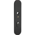 SKG3 ovaal schild PC92 buiten met kerntrekbeveiliging mat zwart